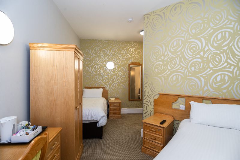 twin bedroom at Kents Hill Park Hotel in Milton Keynes